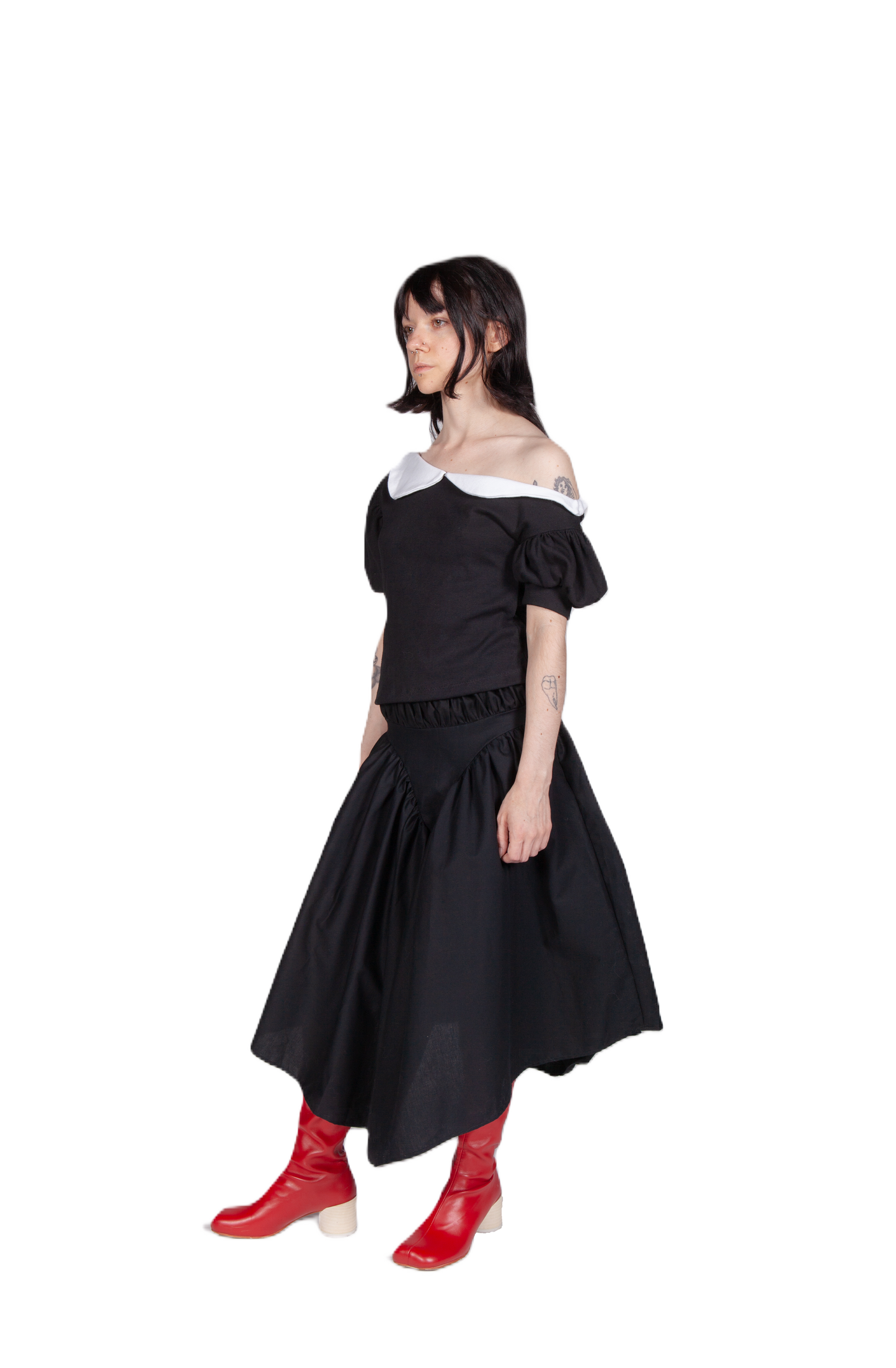 Panty Line Skirt in Black