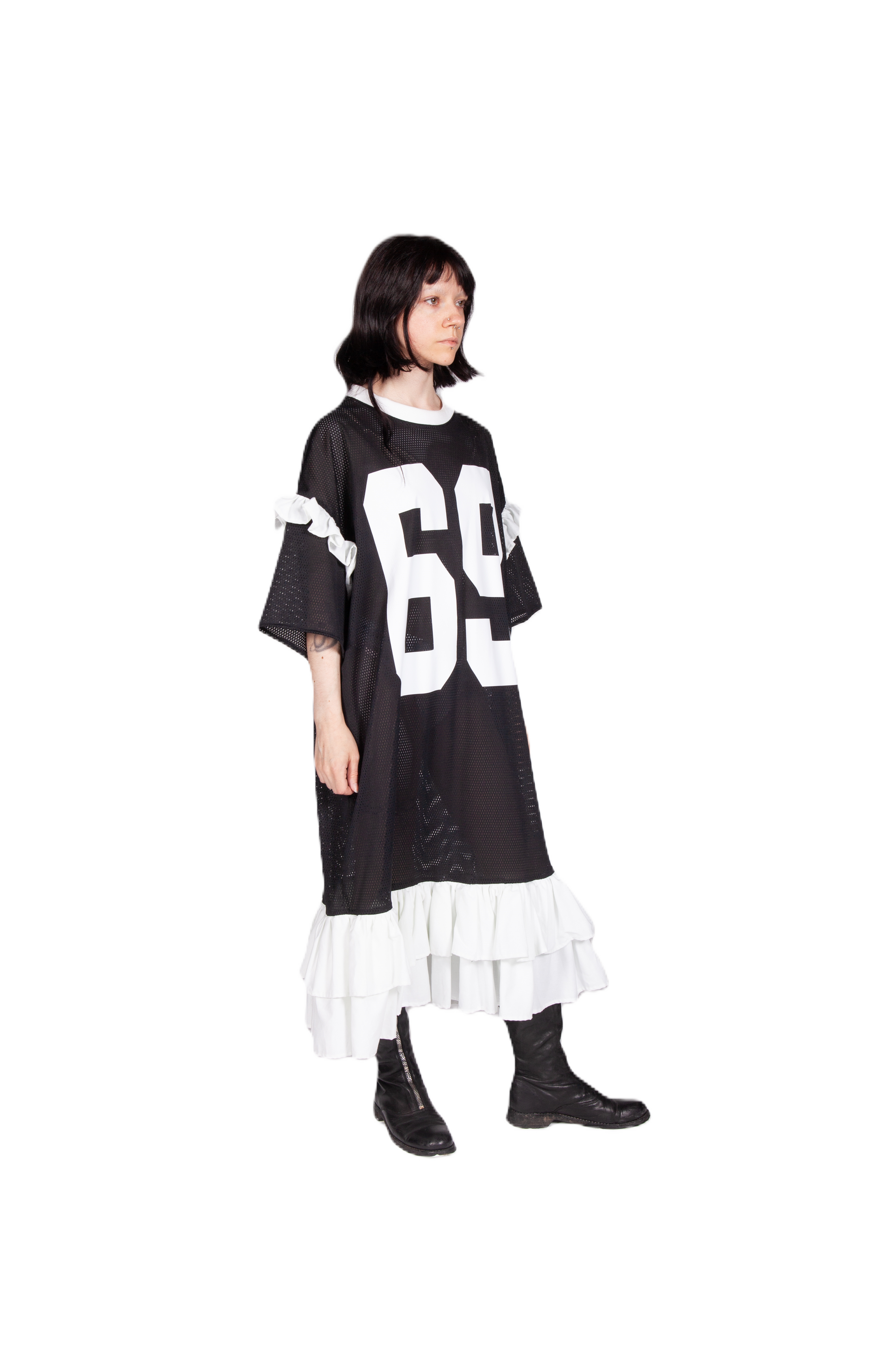 Stretched Jersey Dress in Black Ugly Garments Stretched Jersey Dress in Black Ugly Garments