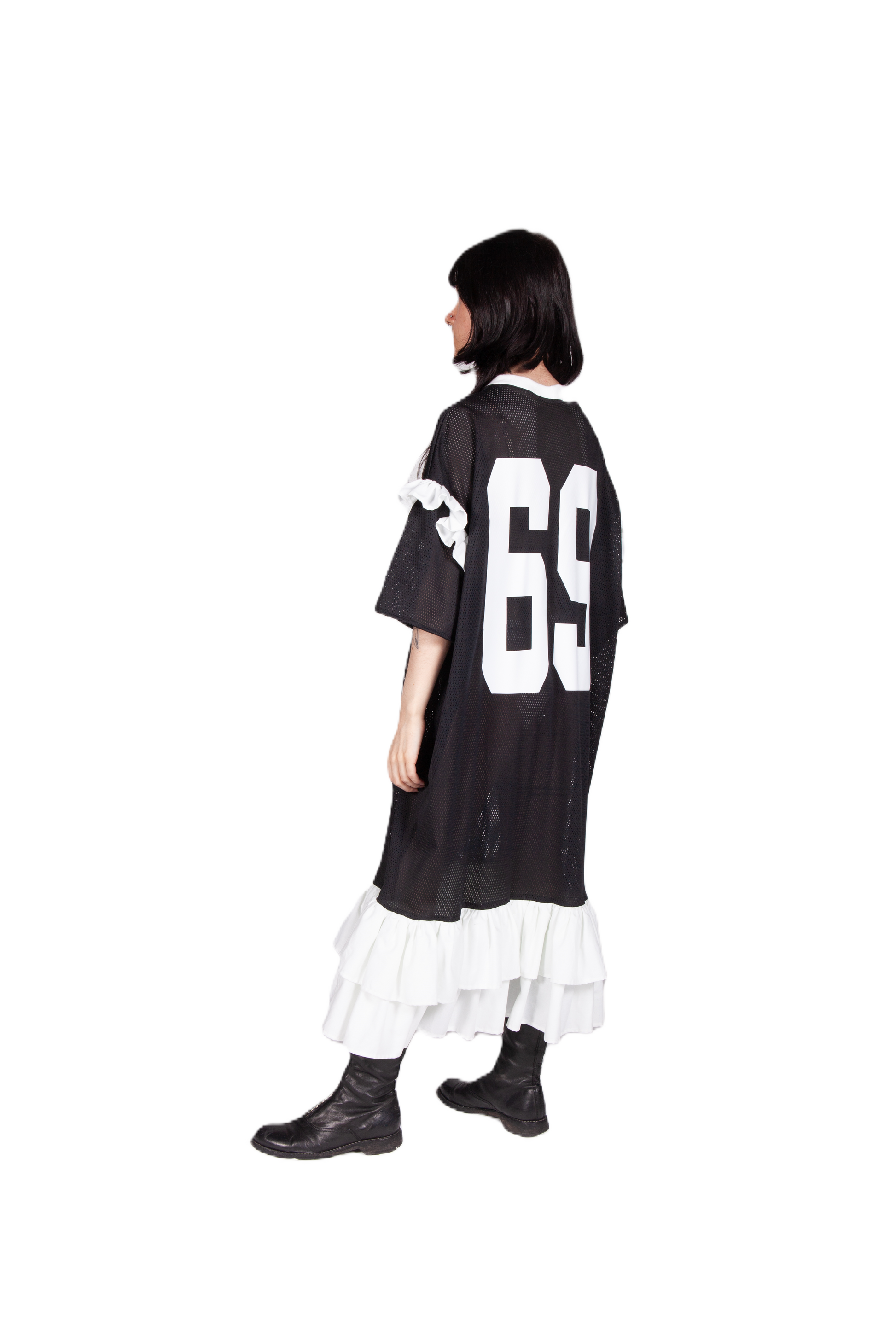 Stretched Jersey Dress in Black Ugly Garments Stretched Jersey Dress in Black Ugly Garments